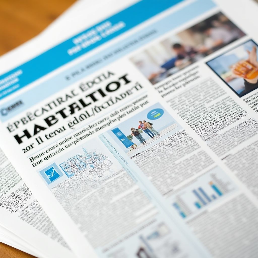 Artículo en periódico financiero